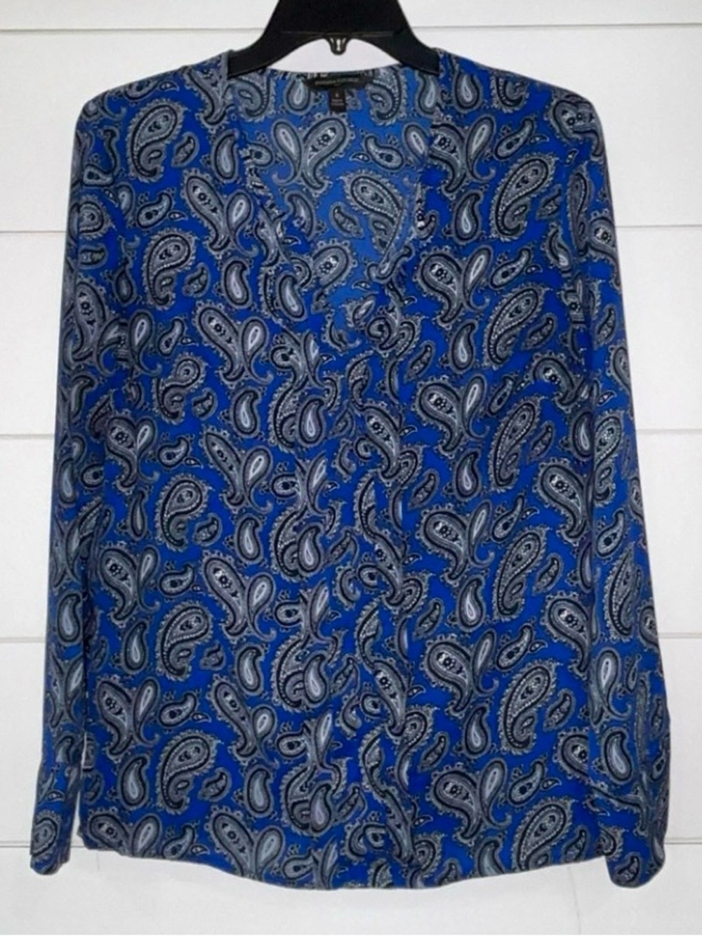 Banana Republic Blue Paisley Women's Blouse